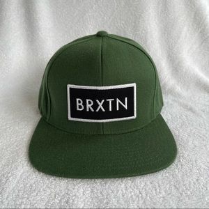 Brixton Green Black & White Snap Back Hat
